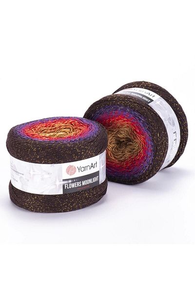 Yarnart Flowers Moonlight - Glittery, Marbled Hand Knitted Marbled-3265