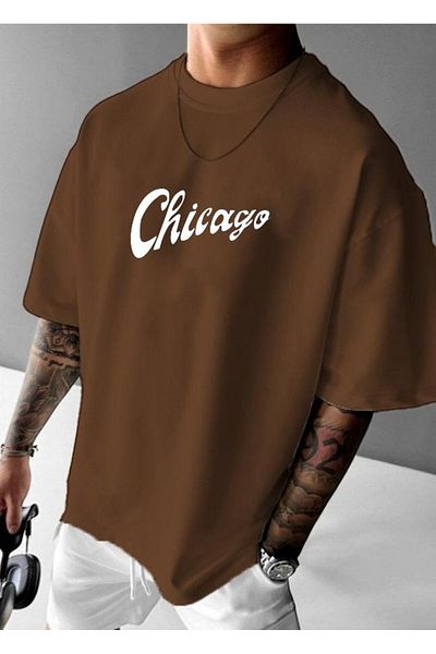 BENROMA 1 προϊόν είναι δώρο για αγορές 6 και άνω Chicago Bulls Printed Oversize T-shirt