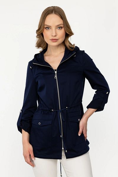 Ekol Minimalist Hooded 3/4 Sleeve Midi Overcoat - for Your Casual Combos