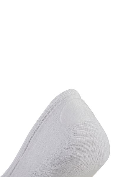 D'S Damat Men's Bamboo 6-Piece Ballerina Socks White