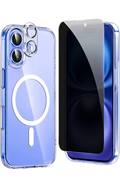 Evax (HY+MG+LENS) iPhone 16 Plus Uyumlu 1 Hayalet Ekran Koruyucu + 1 MagSafe ...