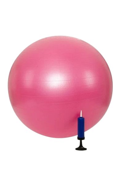 emre spor 55 cm Anti-Explosion Pilates Ball - Pump Gift