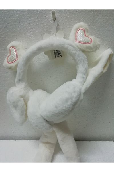 İLHANLAR Plush Earmuff Beanie Hat with Lightless Moving Sound and Playful Ears 6~14 Years