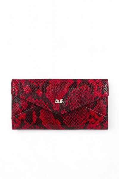 Bilik Deri Red-Snake Women's Wallet Bsh 3071