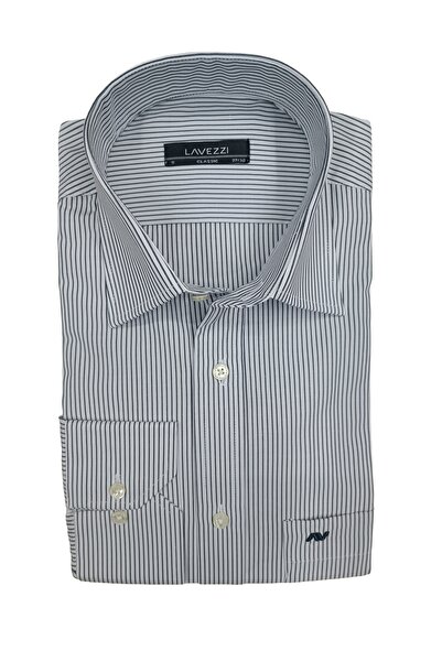 LAVEZZİ قميص كلاسيكي بأكمام طويلة مع جيوب