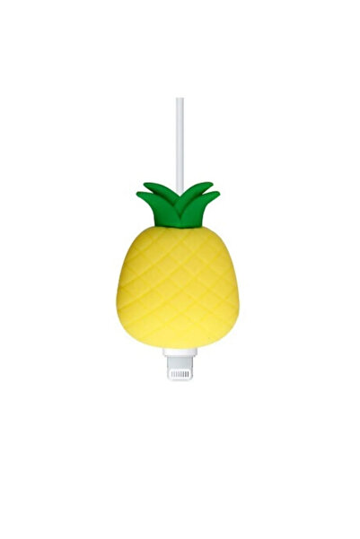 HyperAge Cable Protector with Cute Characters Figure Silicone Break-Resistant - Pineapple Importer Guaranteed Be