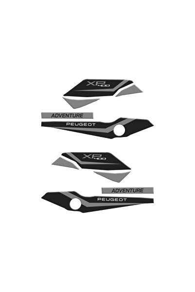 Redline Grafik Peugeot XP-400 Uyumlu Elcik koruyucu Pad Set Siyah Gri