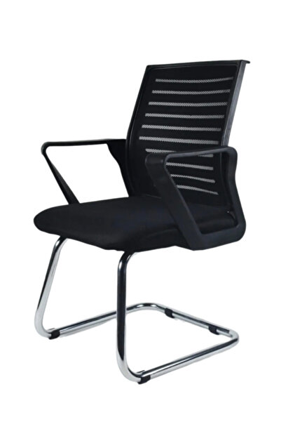 CLK Fileli Ofis Koltuğu U Krom Ayak Bekleme Misafir Koltuğu Çalışma Koltuğu U...