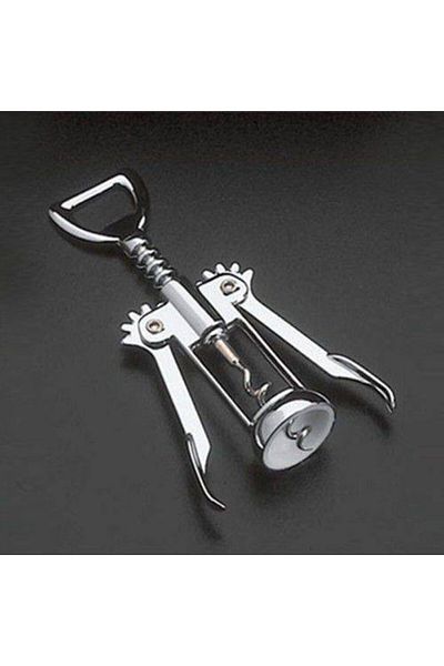 PERİBOİA Periboia Chrome Corkscrew - 2 Function Stainless Metal