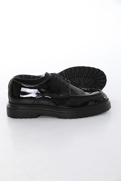 Faruk balkanas Oxford Model Patent Leather Eva Sole Casual Shoes