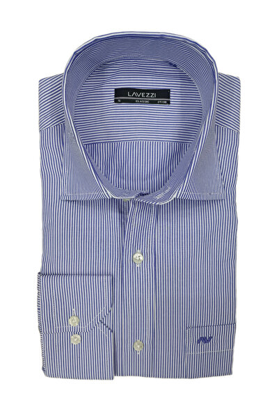 LAVEZZİ Klasik Kesim Cepli Uzun Kol Gömlek