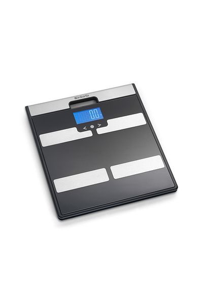 Brabantia Digital Body Analysis Bathroom Scales, battery powered black