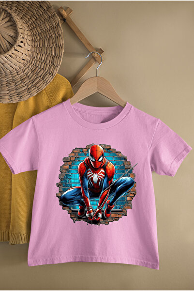 MAGORS DEČJA MAJICA SA KRATKIM RUKAVIMA I KRUGLIM OGRLOM SA PRINTOM SPAJDER MENA