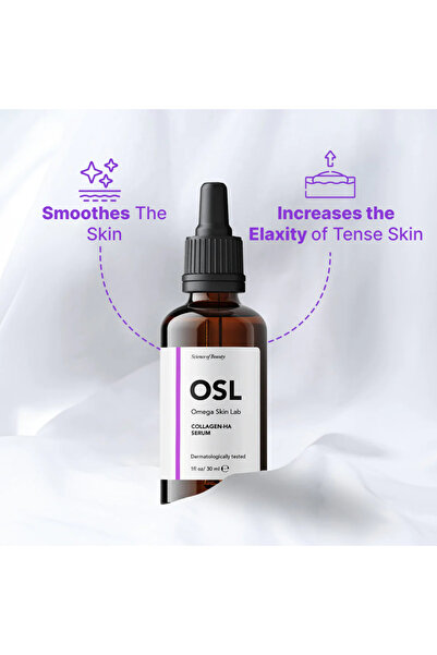 OSL Omega Skin Lab OSL Collagen-HA Serum 30ML - Moisturizing Anti-Wrinkle Hyaluronic Acid & Collagen Face Serum Natural