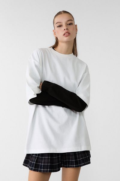 Stradivarius Oversize short sleeve T-shirt