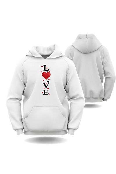 Gölge Store Love Slimfit Hoodie για την Ημέρα του Αγίου Βαλεντίνου - Ανδρικό γυναικείο φούτερ 6005