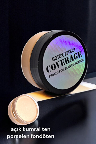 wwbeauty Yoğun Kapatıcı Porselen Fondöten- Botox Effect - Sünger Ve Göz Kalem...