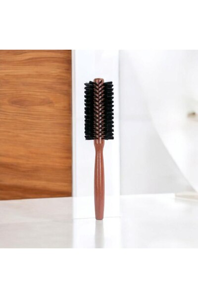 Metler Profesyonel Kullanıma Uygun No:2 Kalın Telli Yuvarlak Saç Tarağı Şekillendirici Dönerli Tarak 1 Adet