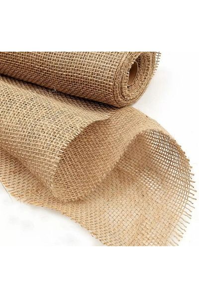 weloveis Jute Fabric-Flower Bouquet Paper&Decorative Cross-Stitch Burlap Fabric-Width-48Cm Length-4Meters