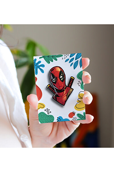 Rozzy Lab Deadpool - Rozet - Broş - Yaka Çanta Aksesuar