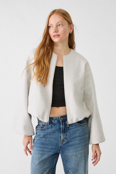 Stradivarius Soft bomber jacket