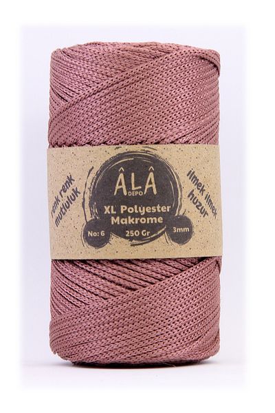 aladepo XL Polyester - Macrame No:6 Σχοινί Χοντρή Τσάντα