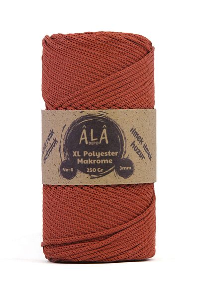 aladepo XL Polyester - Macrame No:6 Σχοινί Χοντρή Τσάντα
