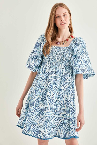 Vitrin Φόρεμα με ελαστικό σχέδιο σε μέγεθος μανίκι