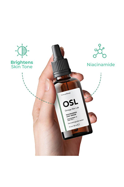 OSL Omega Skin Lab OSL Niacinamide Zinc Serum (10% Niacinamide, 1% Zinc) - 30ML Face Serum for Pore Skin, Oily Skin and