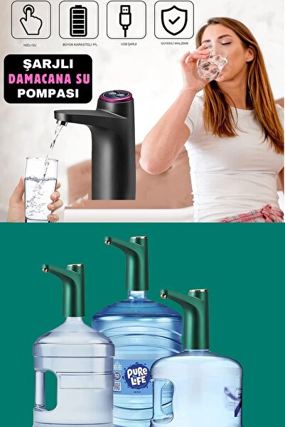 qualityworld Şarjlı Otomatik Damacana Su Pompası Tek Motorlu 1200 Mah Batarya...