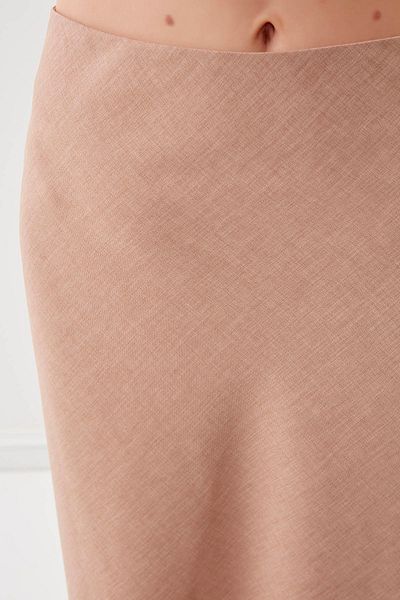 Vitrin Midi Length Skirt with Side Zipper