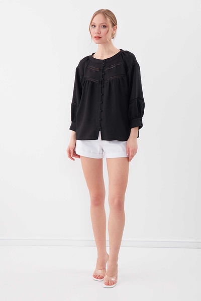 Vitrin Halenka s dlouhým rukávem na knoflíky