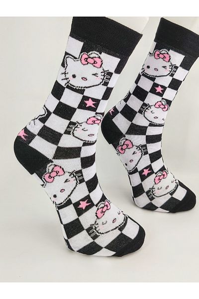 Shuttle Park Унисекс цветни чорапи с шарки Hello Kitty - Happy Colorful Special Series