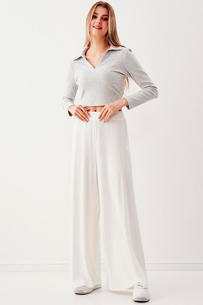 Vitrin Wide Leg Knitted Trousers