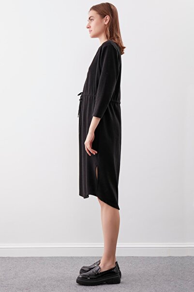 Vitrin Πλεκτό φόρεμα με κουμπιά συλλεκτική μέση