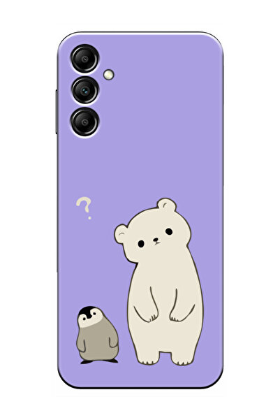 frondcase حافظة هاتف سامسونج A16 البطريق والدب ليلك