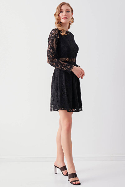 Vitrin Δαντελένιο μακρυμάνικο φόρεμα