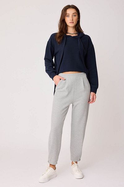 Vitrin Buttoned Knitwear Trousers with Elastic Waist