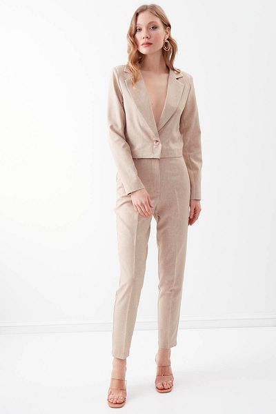 Vitrin Crop-Jacke mit einem Knopf und Abdecktasche