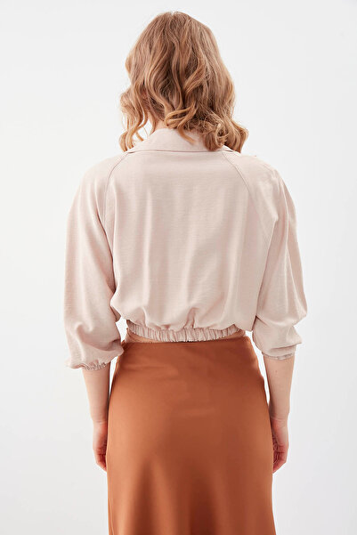 Vitrin Pocket Elastic Waist Shirt
