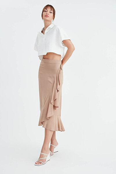 Vitrin Frilly Midi Φούστα