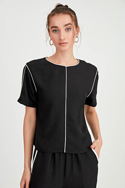 Vitrin Блуза з круглим коміром і стрічковою обробкою