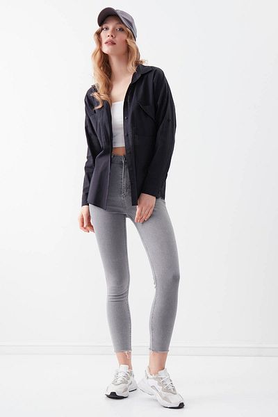 Vitrin Πουκάμισο Basic Oversize μπροστά με τσέπη