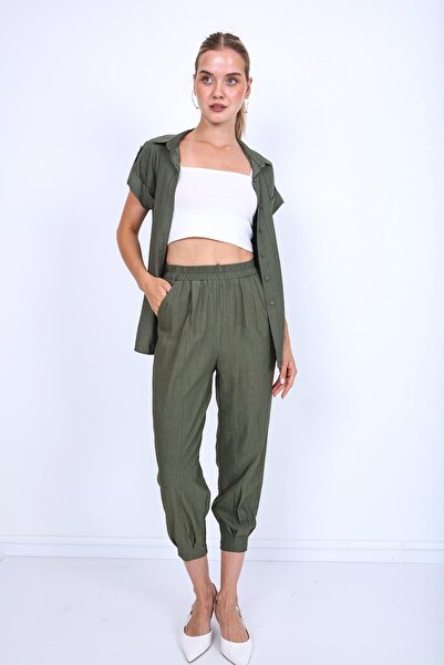 Vitrin Pleated Carrot Trousers