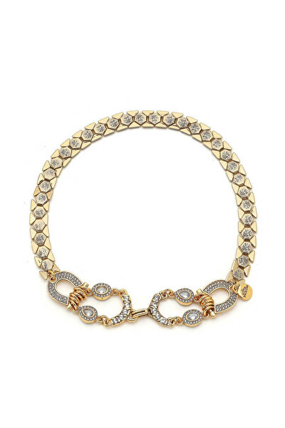 Mon Reve Claudia Zirkon Altın Kaplama Zirkon Zincir Kolye