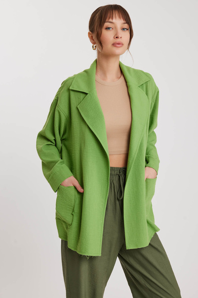 Vitrin Μπουφάν Casual με μεγάλο γιακά και τσέπες