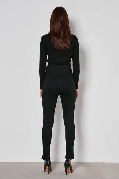 Vitrin Knitted Leggings with Zipper Detail