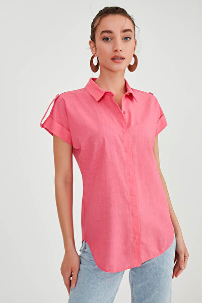 Vitrin Short Sleeve Shirt with Sleeve Detail