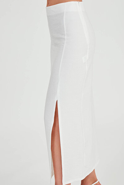Vitrin Midi Skirt with Front Slit