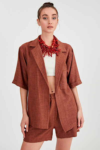 Vitrin Μακρύ παλτό με γιακά με ανοιχτό ώμο